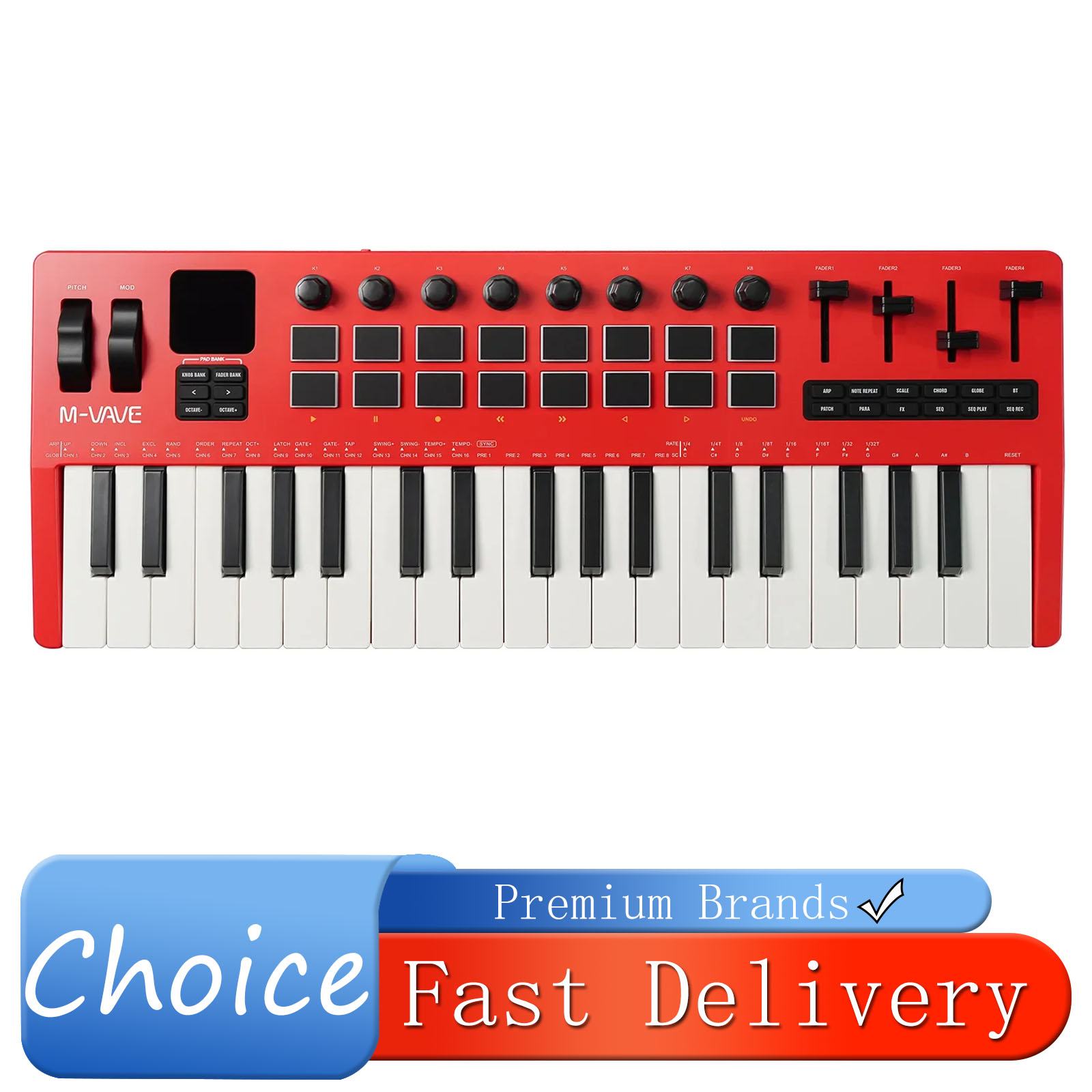 Midi Controller Pad - M-VAVE SMK-37 Pro, Kontroler MIDI 37