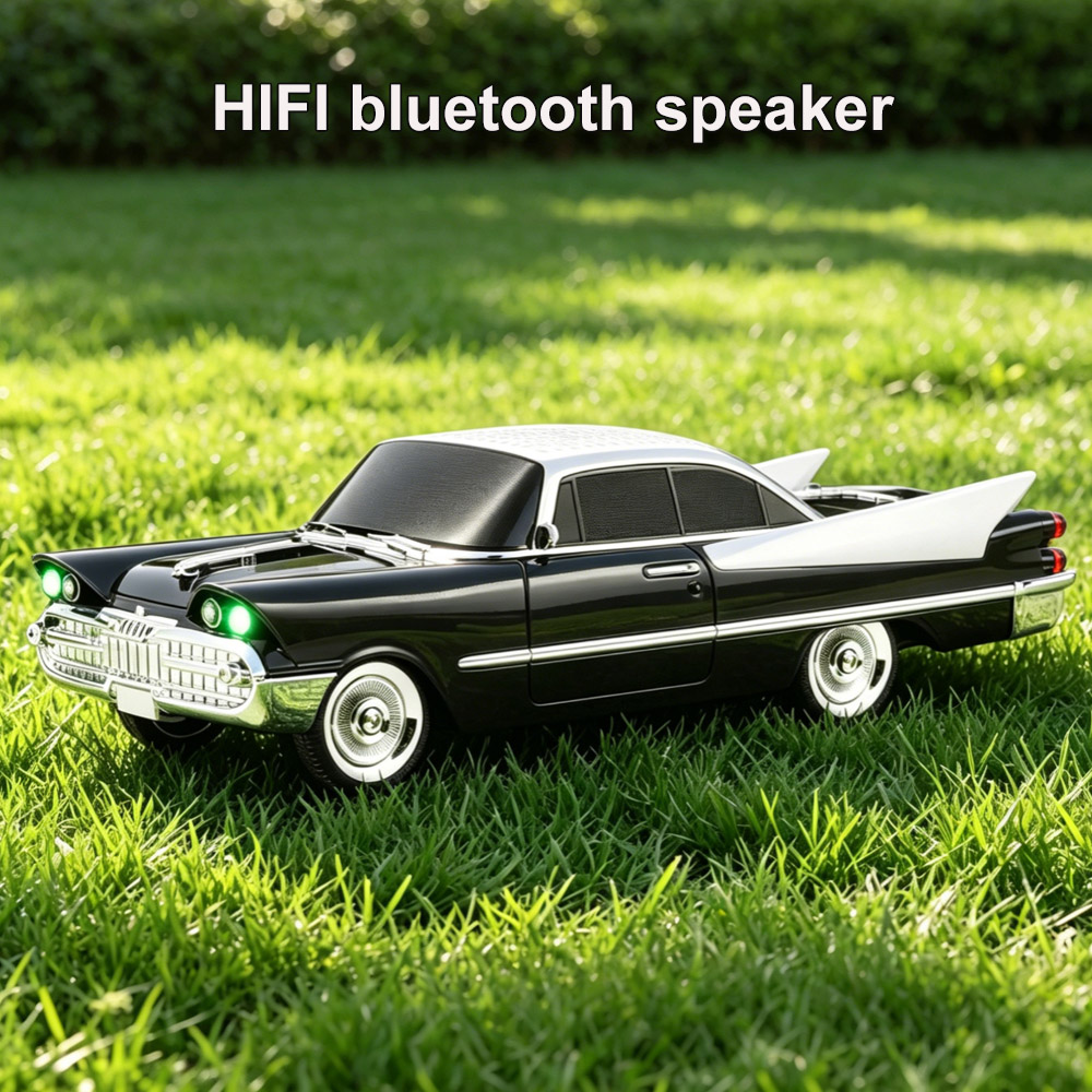 Audio Music Spotify - Speaker Bluetooth Model Mobil Klasik Retro,