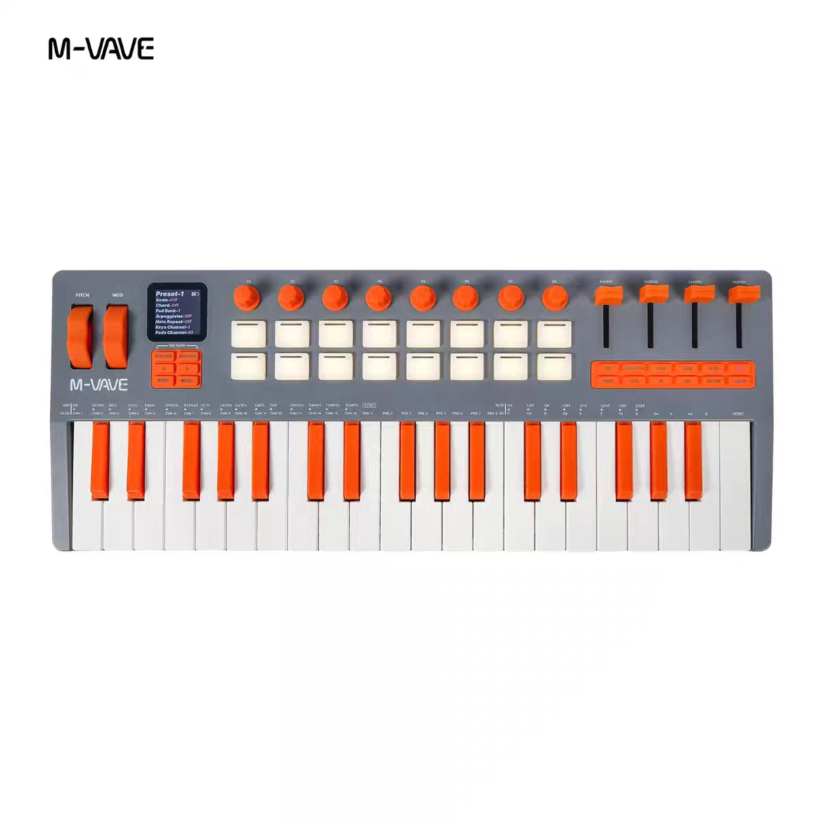Keyboard MIDI M-VAVE SMK-37 El - Midi Controller Pad ulasan dan harga