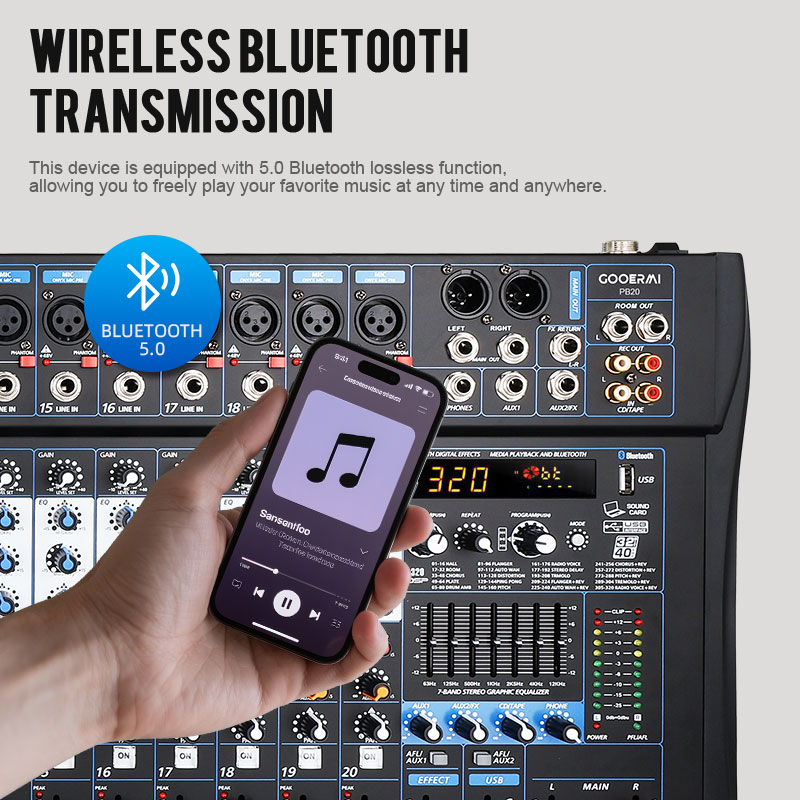 Mixer Audio Profesional Gooerm - Audio Music Dj ulasan dan harga